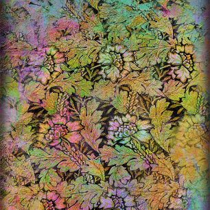 Mousseline Papier Tissu De Découpage Florale Grunge