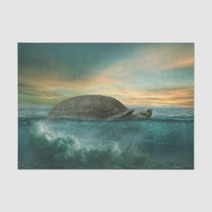 Mousseline Papier Tissu De Découpage Géant De Tortue De Mer
