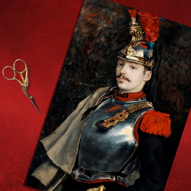 Mousseline Papier Tissu De Découpage Homme Solide vintage (Créateur téléchargé)