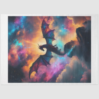 Mousseline Papier Tissu De Dragon Cosmique