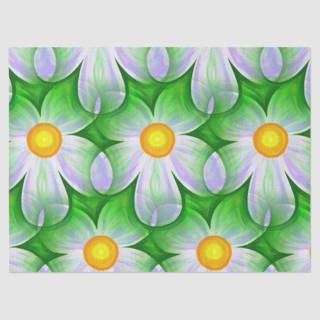 Mousseline papier tissu de fleurs de marais (Recto)