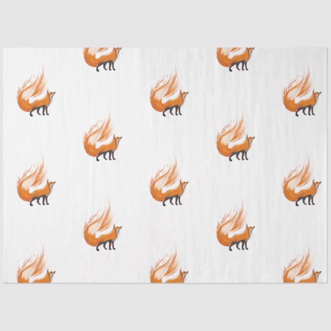 Mousseline Papier Tissu de la Fox Guardian (Recto)