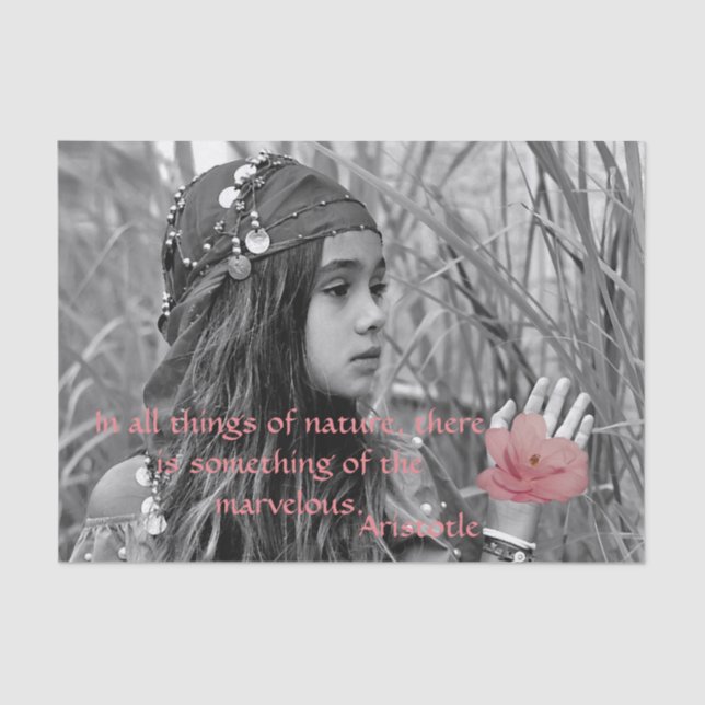 Mousseline Papier Tissu De La Petite Fille Tzigane (Recto)