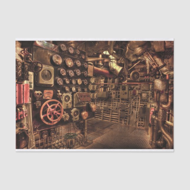 Mousseline papier tissu de la salle des machines (Recto)