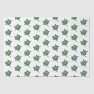 Mousseline Papier Tissu de la Tortue de mer