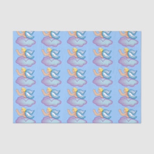 Mousseline Papier Tissu de l'ange bébé