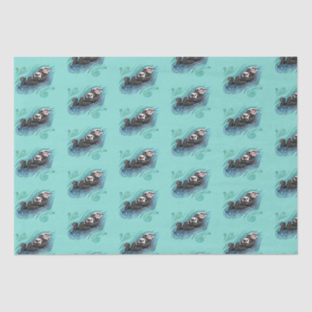 Mousseline Papier Tissu De Loue De Mer (Recto)