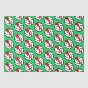 Mousseline Papier Tissu de Noël de volley-ball