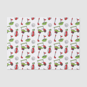 Mousseline Papier Tissu de Noël du Golf