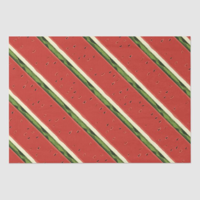 Mousseline Papier Tissu de pastèque rouge vif (Recto)