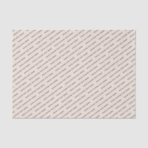 Mousseline Papier Tissu de Soie sur Mesure Minimal Noir & Bei