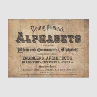 Mousseline Papier Tissu de typographie pour meubles de découp