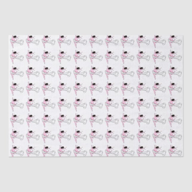 Mousseline Papier Tissu "Déesse avec courbes" (Recto)
