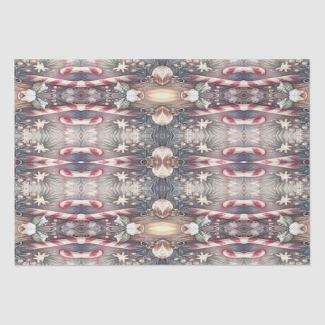 Mousseline Papier Tissu Des Fêtes D'Hiver (Recto)