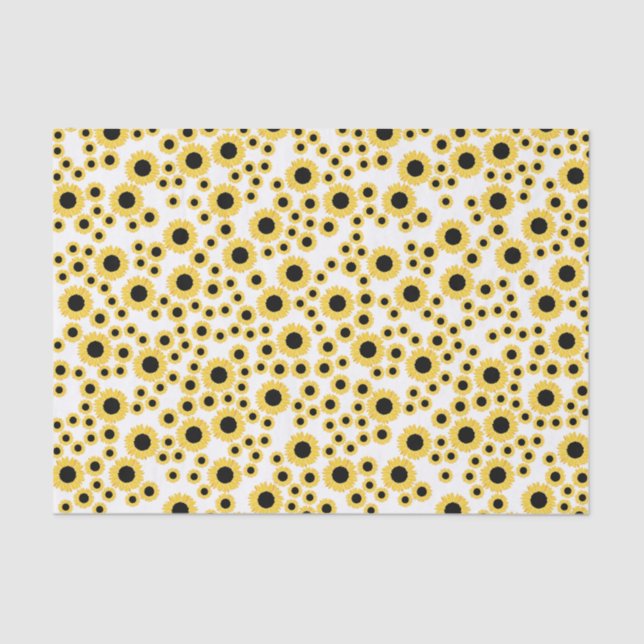 Mousseline Papier Tissu Des Fleurs De Soleil Cuites (Recto)