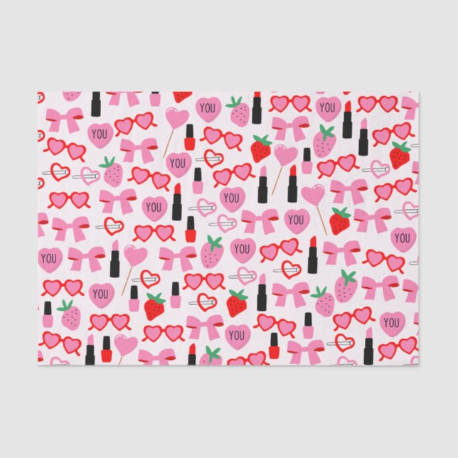 Mousseline Papier Tissu Des Vaches Roses (Recto)