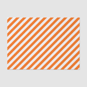 Mousseline Papier Tissu Diagonal Orange