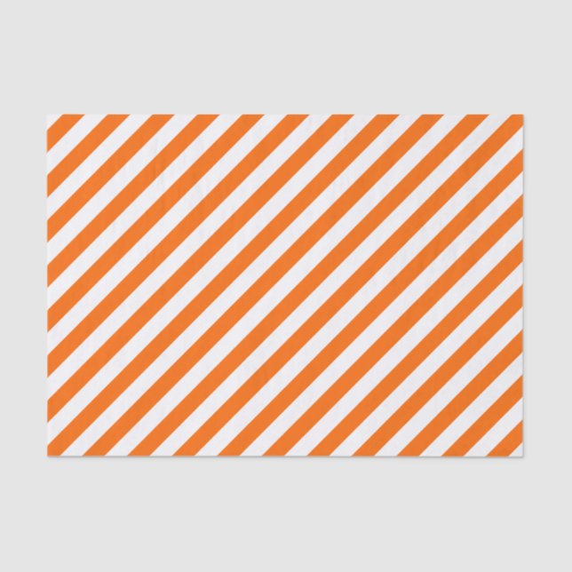 Mousseline Papier Tissu Diagonal Orange (Recto)