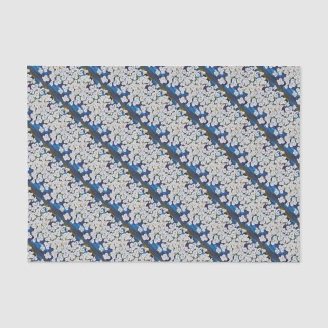 Mousseline Papier Tissu Diagonal Pinstripes (Recto)