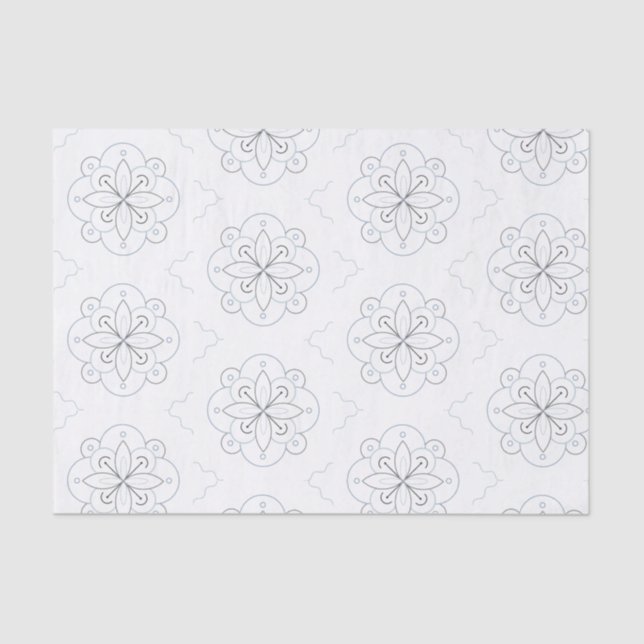 Mousseline Papier Tissu D'Inspiration Victorienne (Recto)