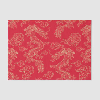 Mousseline Papier Tissu Dragon Japonais | L'artisanat exotiqu