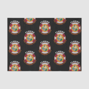 Mousseline PAPIER TISSU DRApeau de Floride