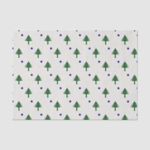 Mousseline Papier Tissu du drapeau du Maine