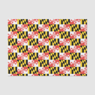 Mousseline Papier Tissu du drapeau du Maryland