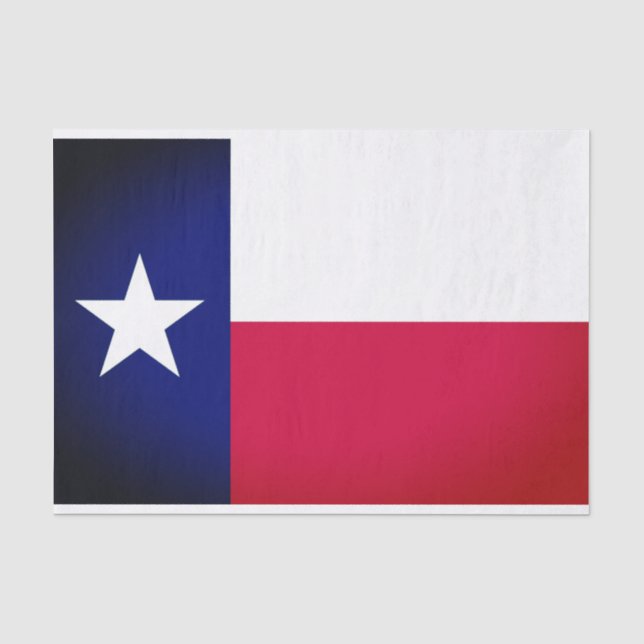 Mousseline Papier Tissu du drapeau du Texas (Recto)
