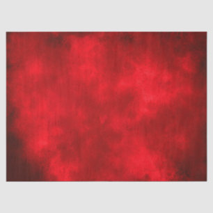 Mousseline Papier Tissu Effet Nuage Rouge