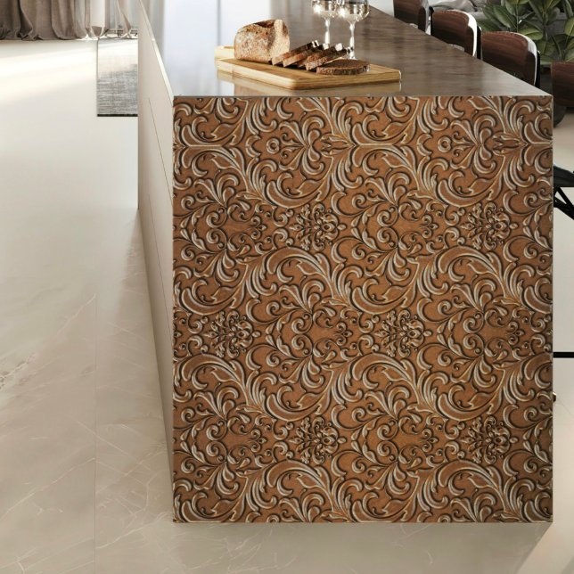 Mousseline Papier Tissu En Laiton Embossé (Créateur téléchargé)