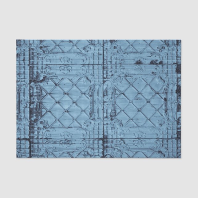 Mousseline Papier Tissu Enveloppement Rustique Panneau Tin Pl (Recto)