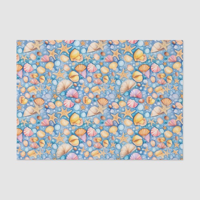 Mousseline Papier Tissu Été Plage (Recto)