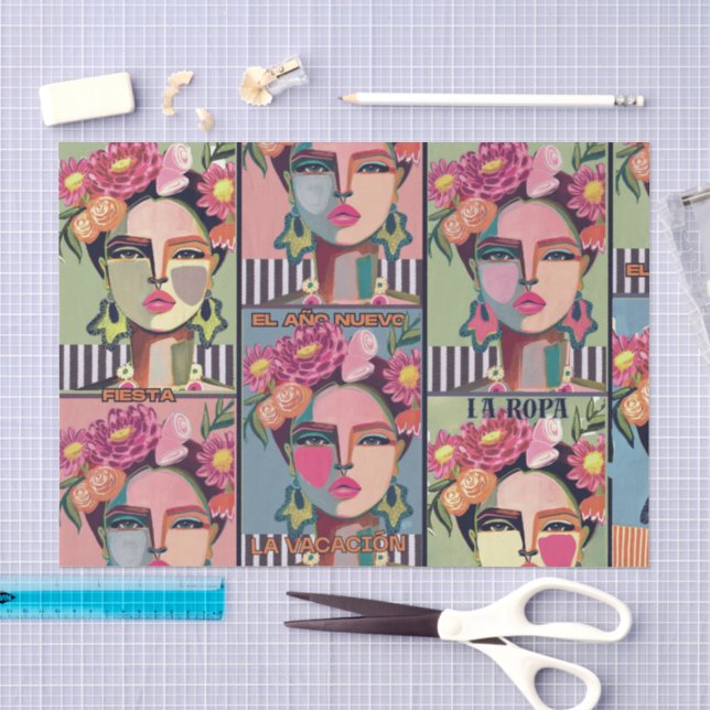 Mousseline Papier Tissu Fiesta (Artisanat)