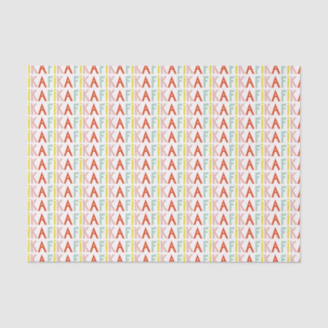Mousseline Papier Tissu Fika Colors (Recto)