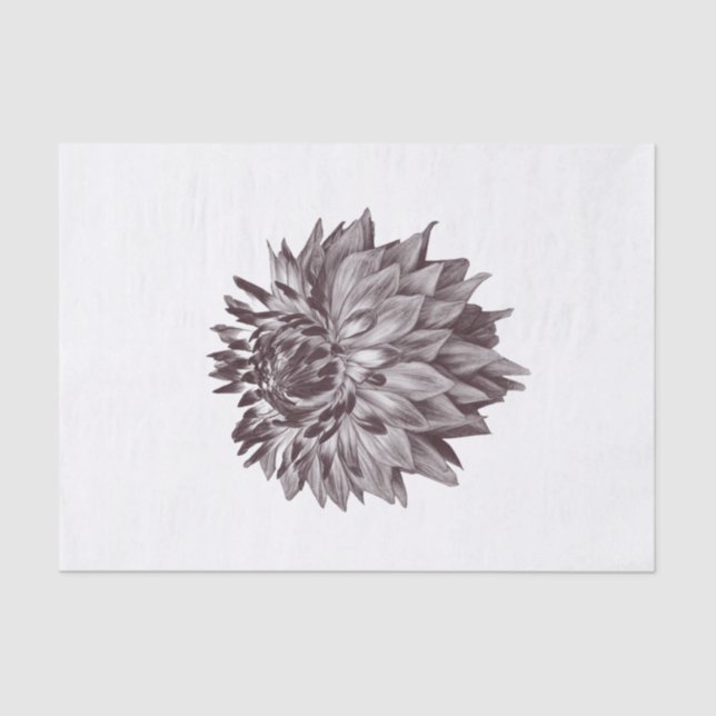 Mousseline Papier Tissu Fleur Grand Pour Découpage Cadeau Art (Recto)