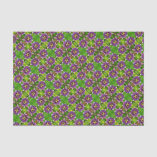 Mousseline Papier Tissu - Fleurs de Vins Passion