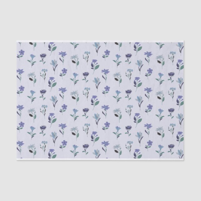 Mousseline Papier Tissu Floral (Recto)