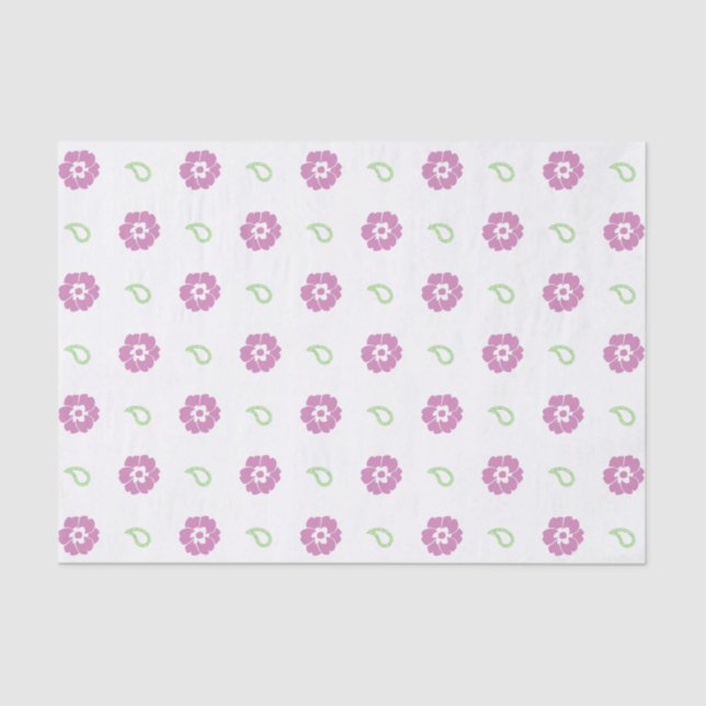 Mousseline Papier Tissu Floral Cute (Recto)