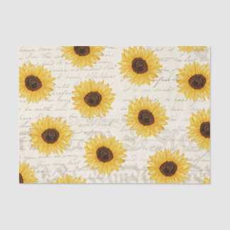 Mousseline Papier Tissu Floral de découpage de tournesol anti