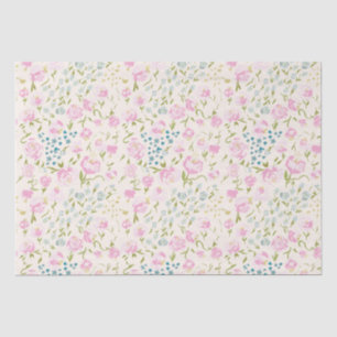 Mousseline Papier Tissu Floral Heaven