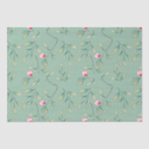 Papier Tissu Floral Vert Camion