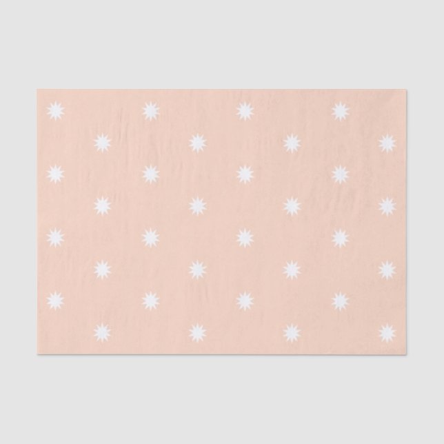 Mousseline Papier Tissu Funky Stars (Recto)