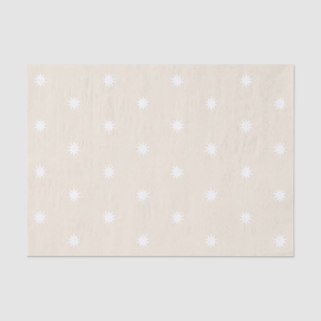 Mousseline Papier Tissu Funky Stars (Recto)