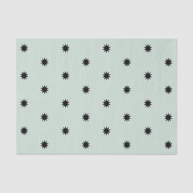 Mousseline Papier Tissu Funky Stars (Recto)