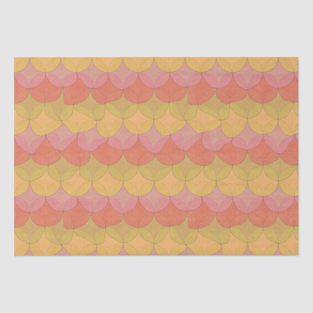 Mousseline Papier Tissu Géométrique Vide (Recto)