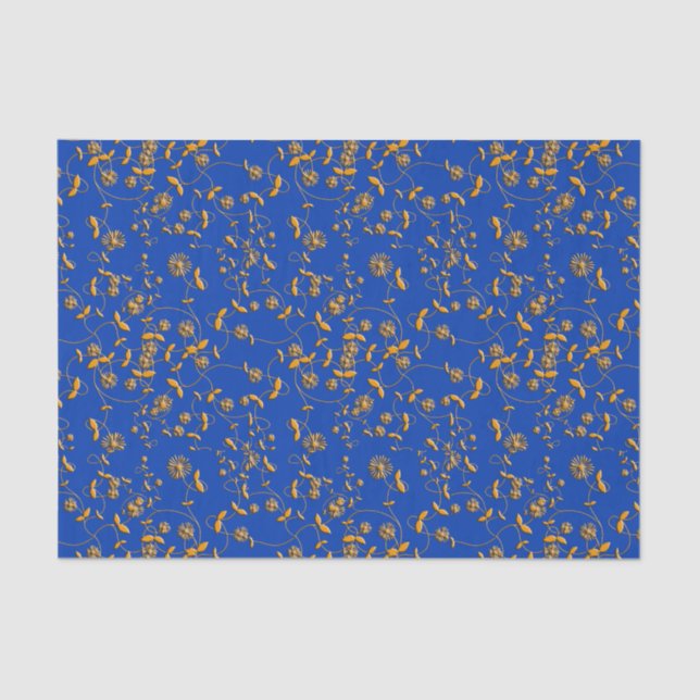 Mousseline Papier Tissu Gold Swils (Recto)