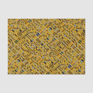 Mousseline Papier Tissu Golden Kente