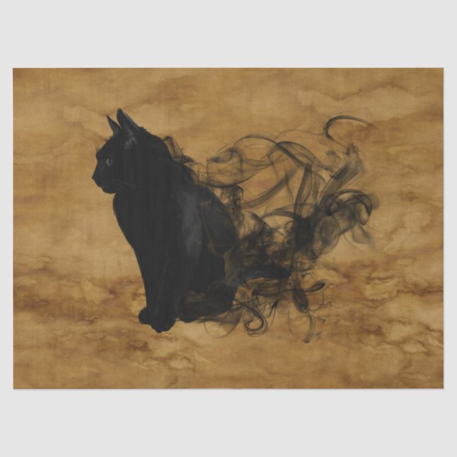 Mousseline papier tissu halloween (Recto)