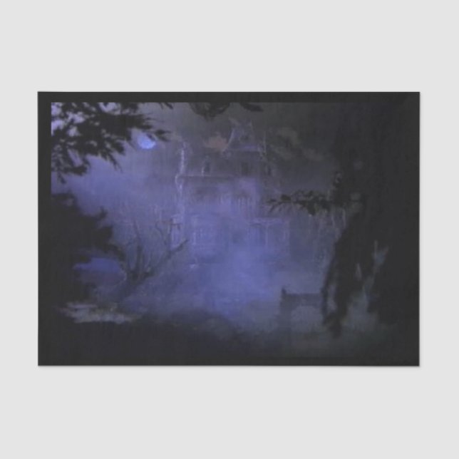 Mousseline Papier Tissu Haunted Hill House (Recto)